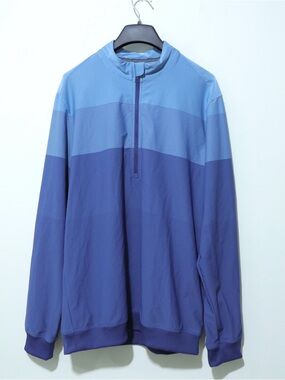 Adidas Golf Men’s Large Quater-Zip Lightweight Navy Blue Pullover